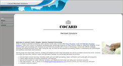 Desktop Screenshot of cocardmerchantsolutions.com