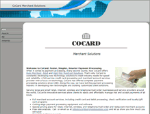 Tablet Screenshot of cocardmerchantsolutions.com
